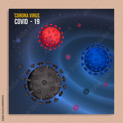 Poster, COVID-19 illustration