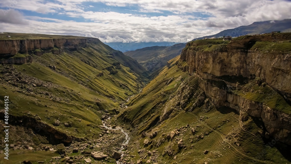 Canyon in Dagestan in the village of Khunzakh