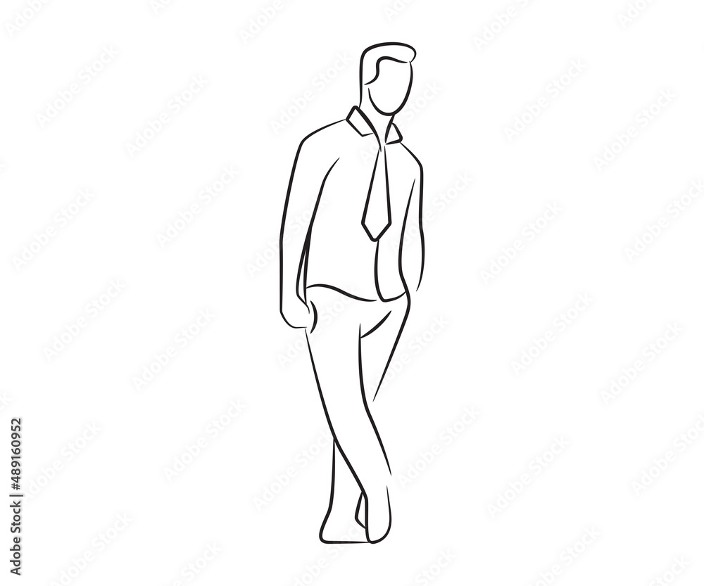 hand drawn and sketch businessman illustration hand drawn and sketch businessman illustration