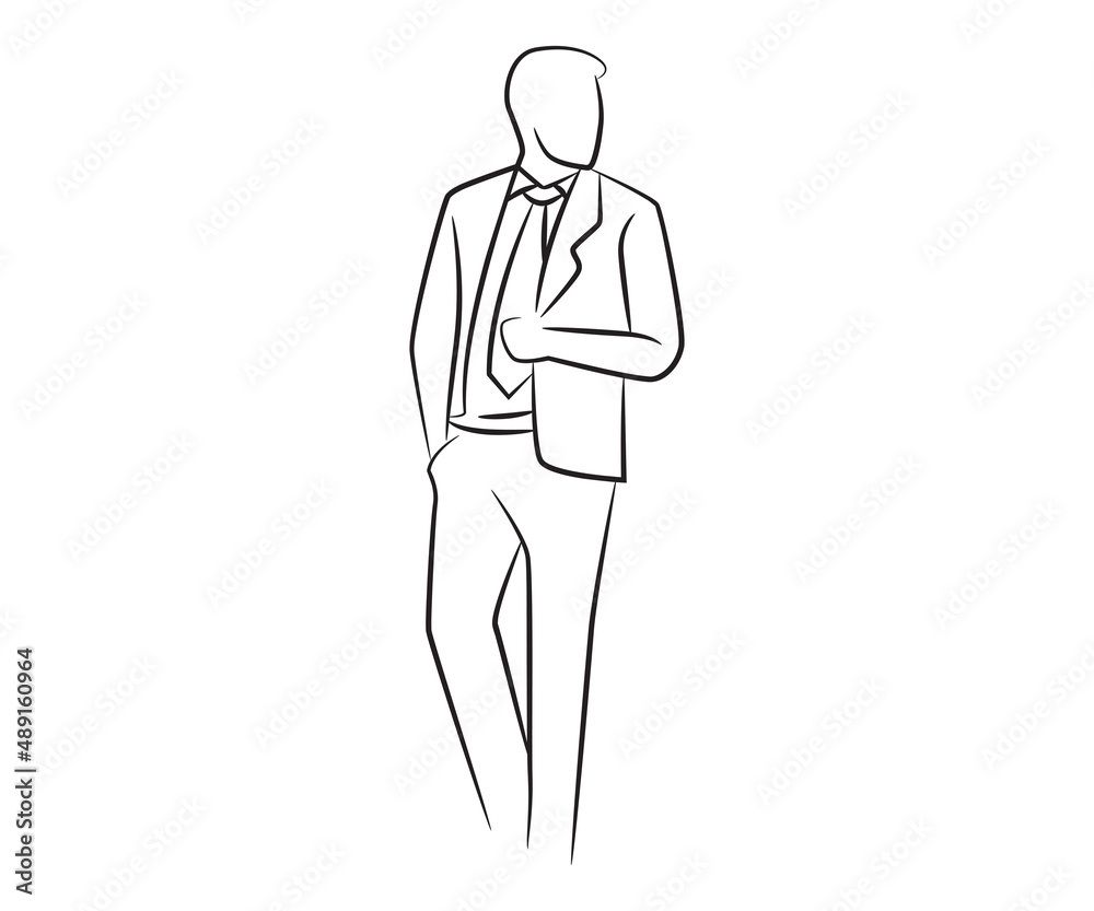 hand drawn and sketch businessman illustration hand drawn and sketch businessman illustration