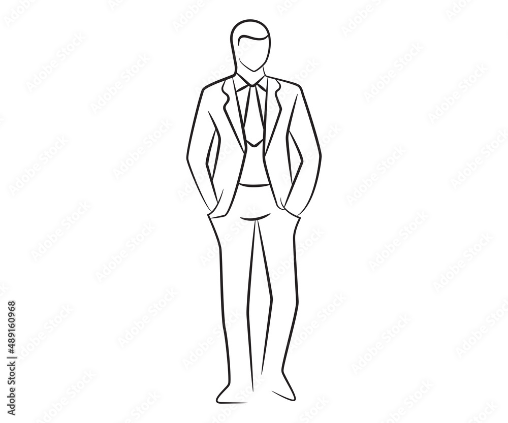 hand drawn and sketch businessman illustration hand drawn and sketch businessman illustration