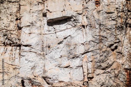 Texture or background cliff of rock mountain.