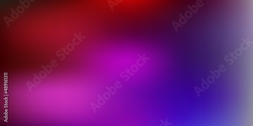 Dark blue, red vector abstract blur background.