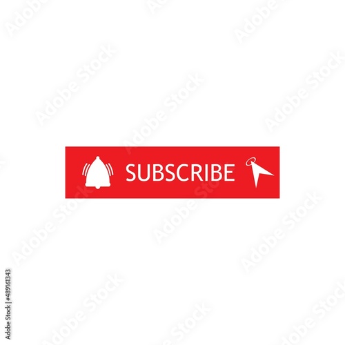 Suscribe button icon vector flat design