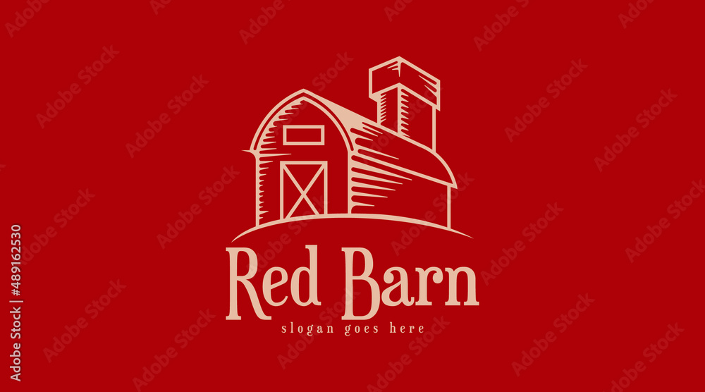 Barn Logo Design Concept Vector. Barn Logo Template Vector