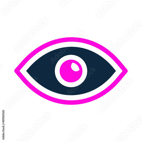 Gaze, look, eye search icon. vector sketch.