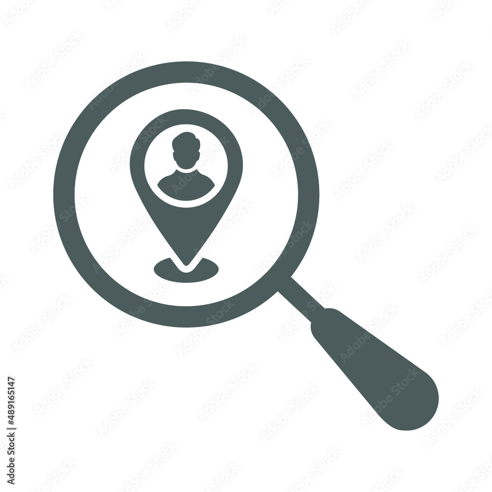 Find, local, search, zoom icon. Gray vector sketch. Find, local, search, zoom icon. Gray vector sketch.
