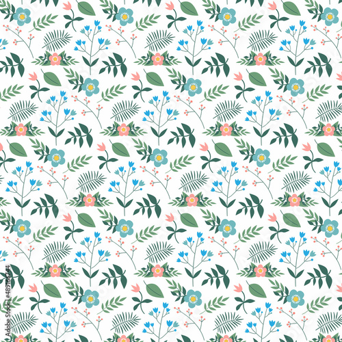 spring floral pattern © plaksik13