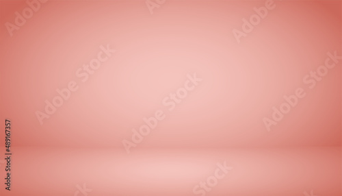 Abstract background. The studio space is empty. With a smooth and soft pink color