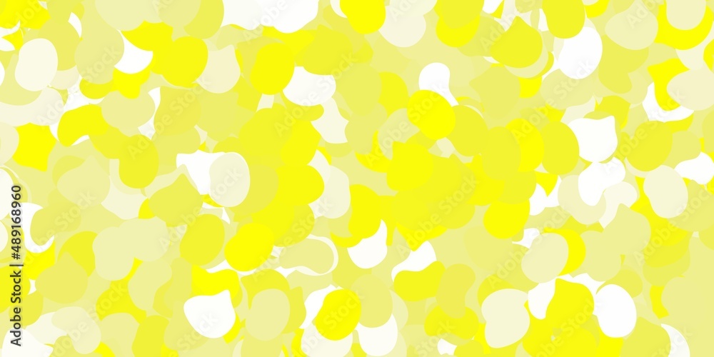 Light yellow vector background with random forms. Light yellow vector background with random forms.