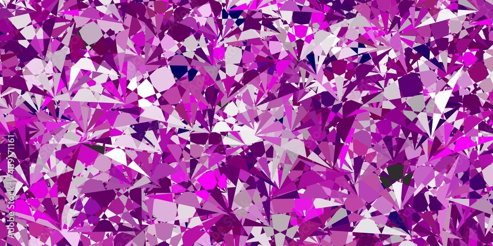 Light Pink vector background with polygonal forms. Light Pink vector background with polygonal forms.
