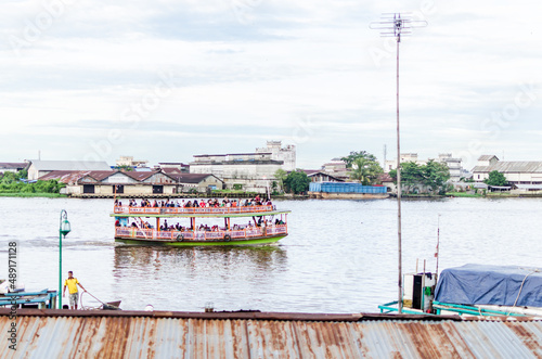 Views in detail of Pontianak while a walking tour, West Kalimantan, Borneo, Indonesia.
