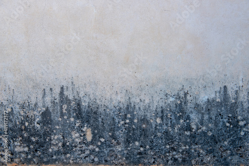 Konstfotografi Ansicht einer blau grauen alten Wand, Textur, Vintage Muster,
