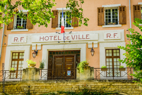 City hall of Fontaine de Vaucluse village in Vaucluse, France