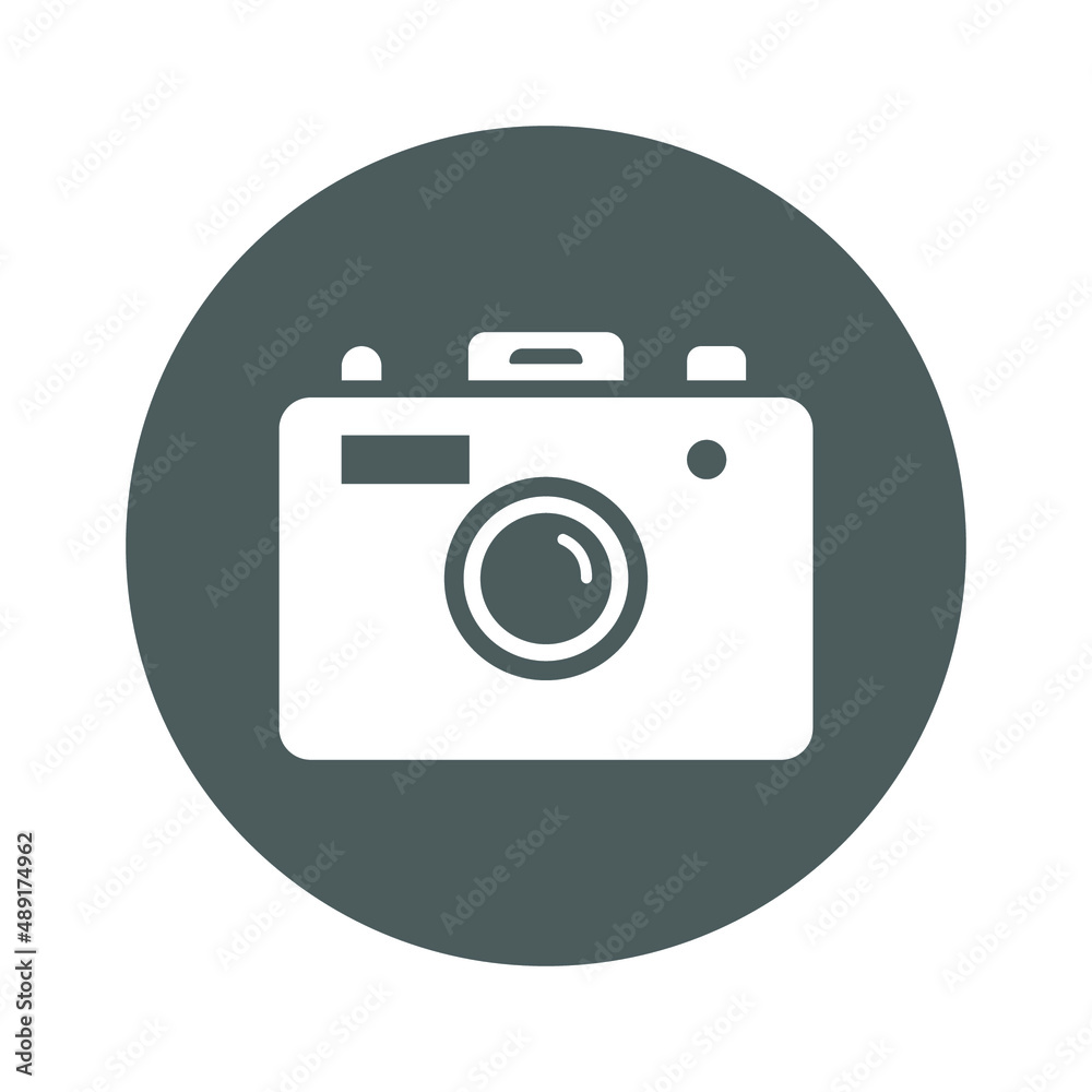 Photography, camera icon. Gray vector sketch. Photography, camera icon. Gray vector sketch.
