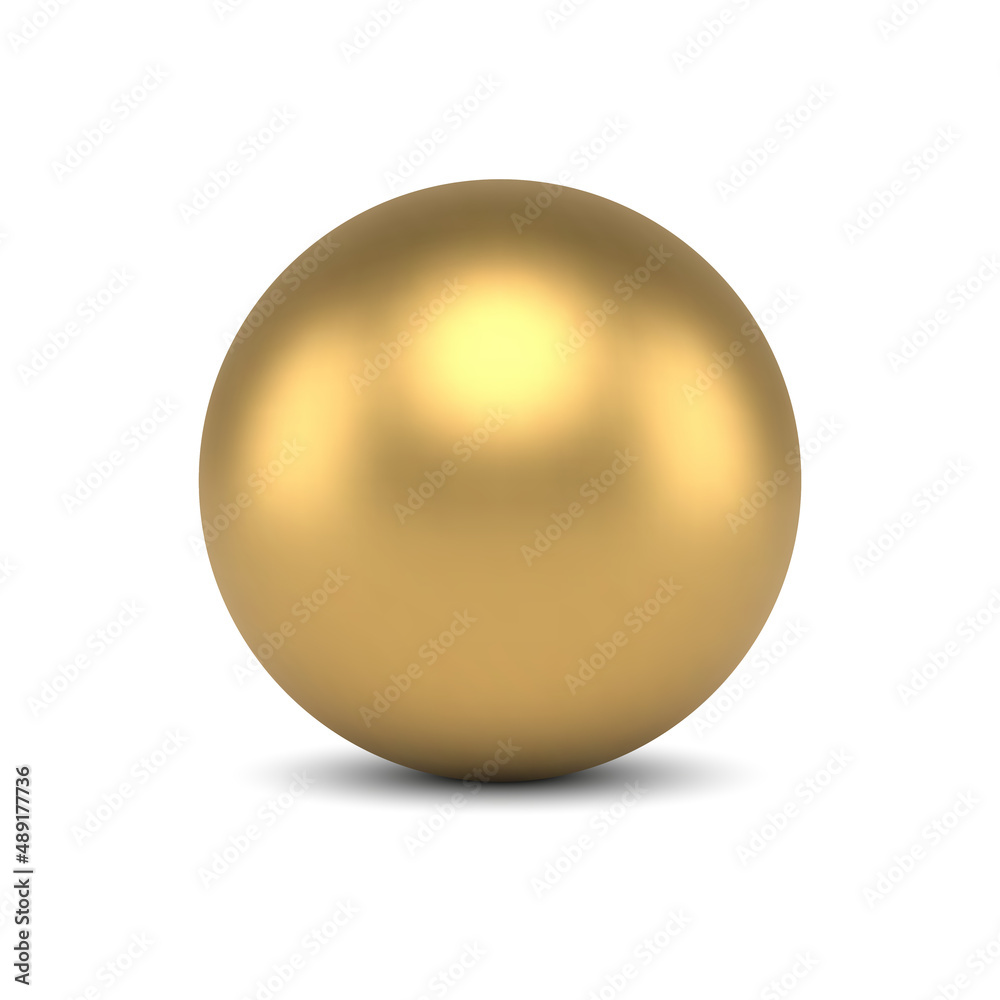 Luxury realistic golden sphere expensive ball decorative design 3d template vector illustration