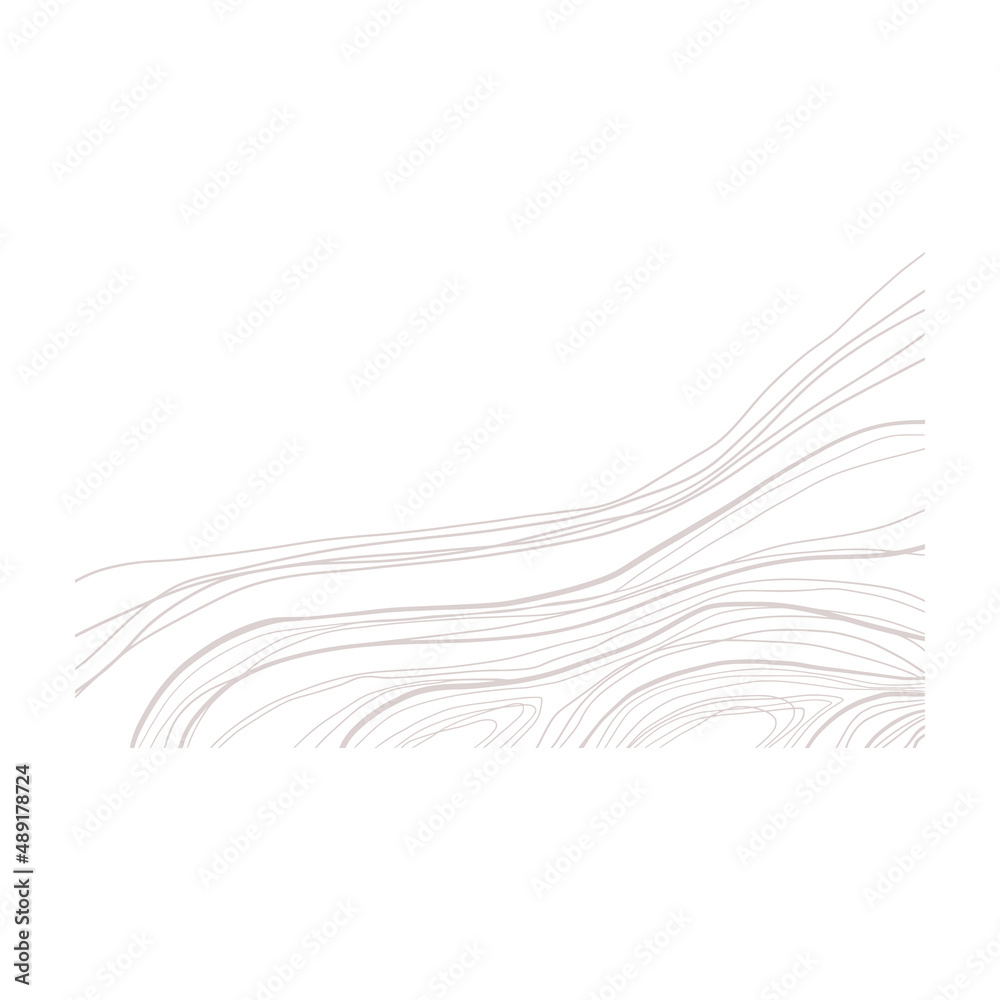 Obraz premium Organic Wavy Lines Illustration