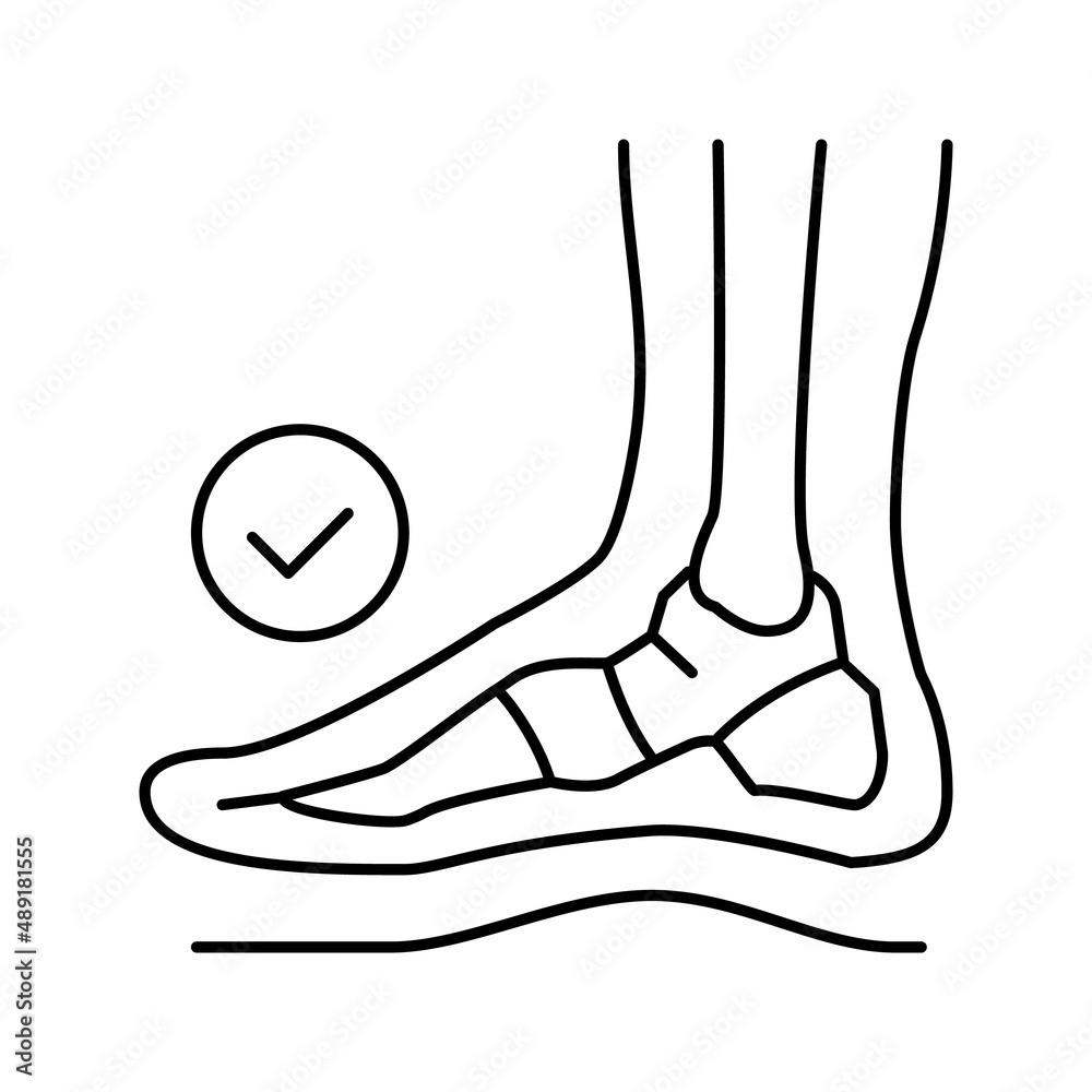 healthy bone feet line icon vector illustration healthy bone feet line icon vector illustration