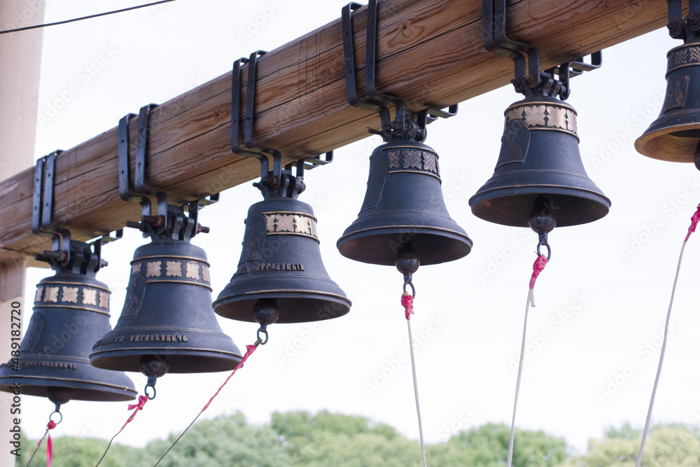 hanging bells, ringing, chapel, religion