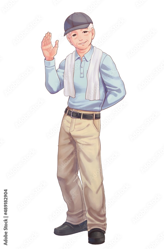 Clip art of gentle elderly man Clip art of gentle elderly man