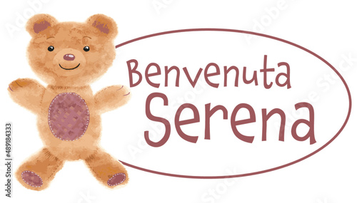 Orsetto benvenuto femmina