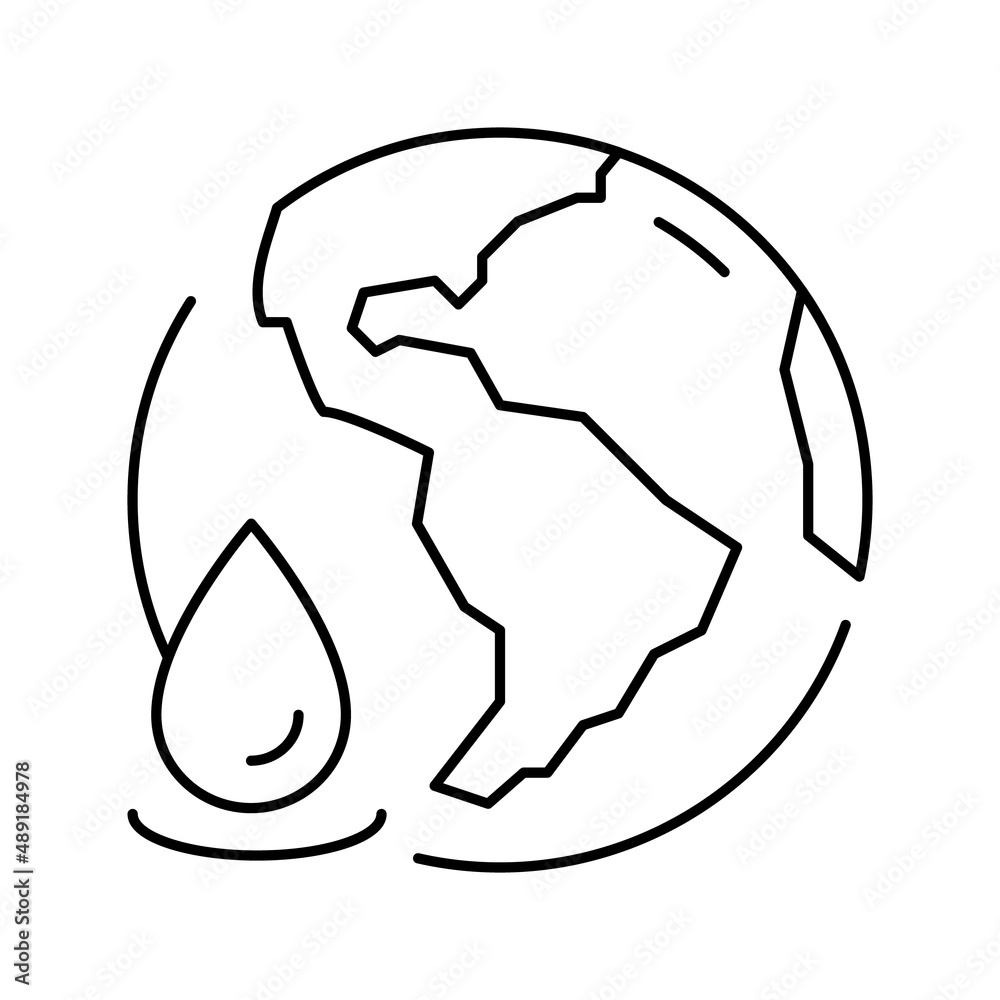 ocean water line icon vector illustration ocean water line icon vector illustration