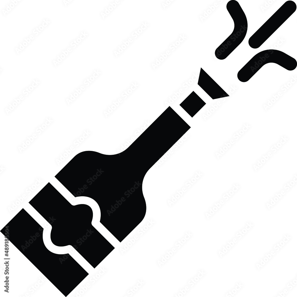 Champagne Vector Icon Design Illustration Champagne Vector Icon Design Illustration