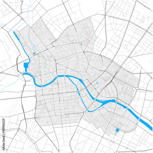 Mitte, Berlin, Deutschland high detail vector map