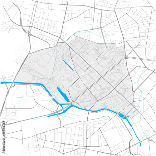Wedding, Berlin, Deutschland high detail vector map