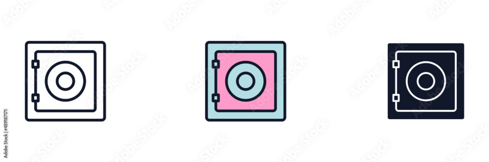 bank safe icon symbol template for graphic and web design collection logo vector illustration bank safe icon symbol template for graphic and web design collection logo vector illustration