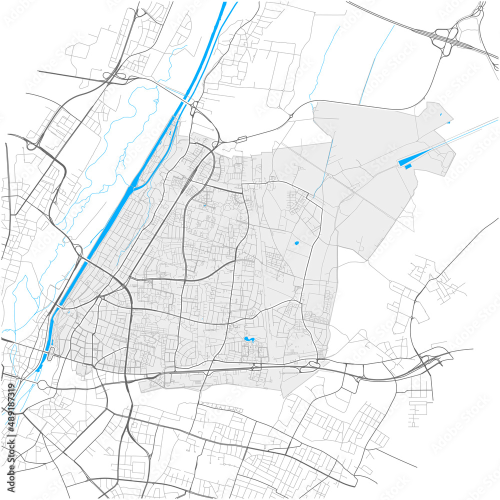 Bogenhausen, München, Deutschland high detail vector map Bogenhausen, München, Deutschland high detail vector map