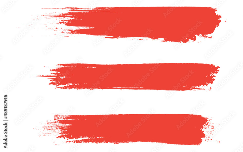 Red brush stroke set isolated on background. Collection of trendy brush stroke vector for red ink paint, grunge backdrop, dirt banner, watercolor design and dirty texture. Brush stroke vector Red brush stroke set isolated on background. Collection of trendy brush stroke vector for red ink paint, grunge backdrop, dirt banner, watercolor design and dirty texture. Brush stroke vector