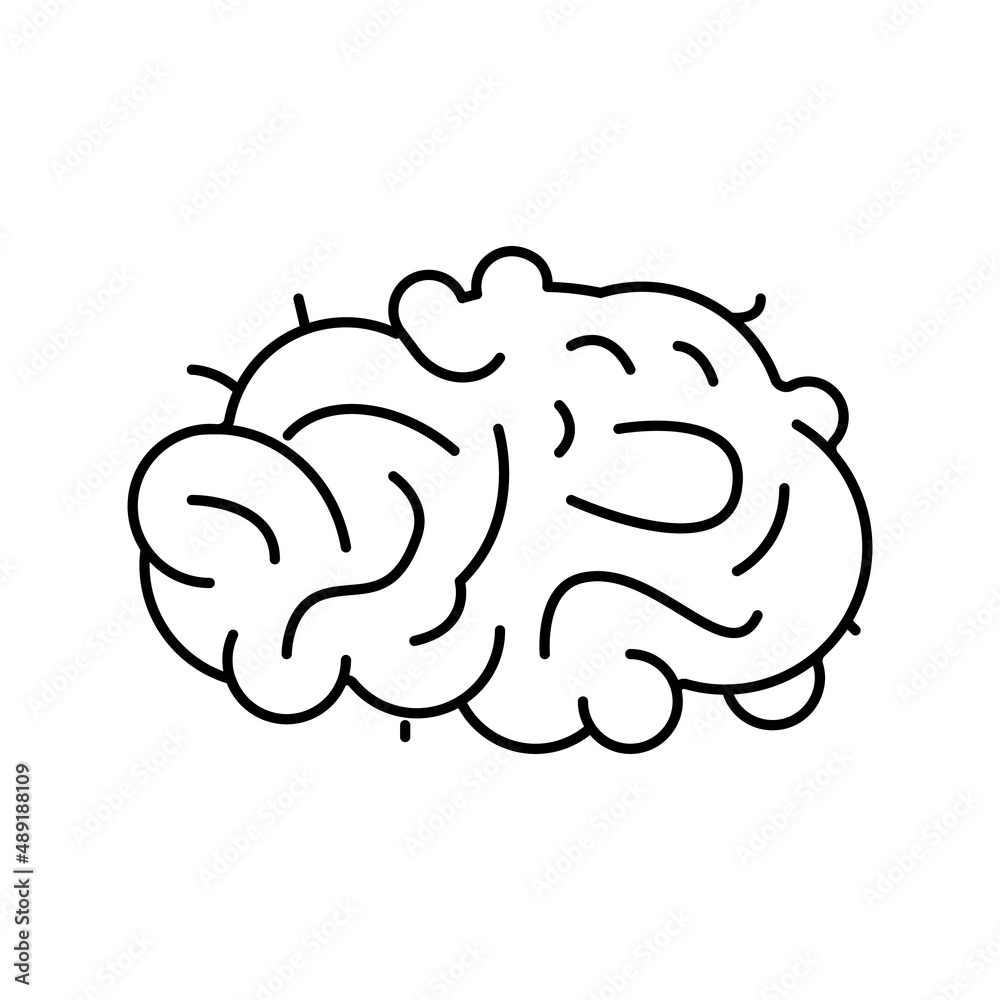 waste silk line icon vector illustration