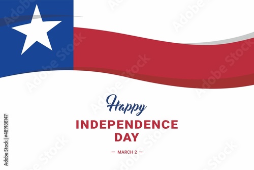 Texas Independence Day. Vector Illustration. The illustration is suitable for banners, flyers, stickers, cards, etc. 