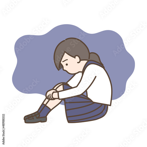 落ち込む　女性