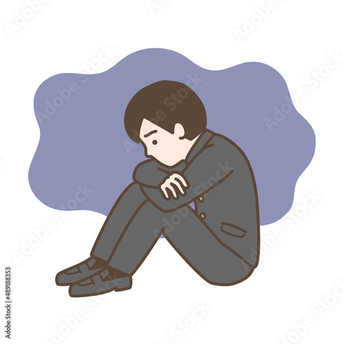 落ち込む　男性