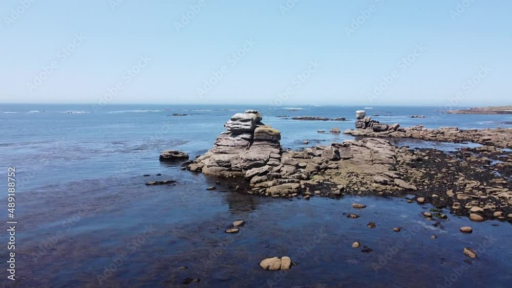 cote de bretagne vue en drone finistere