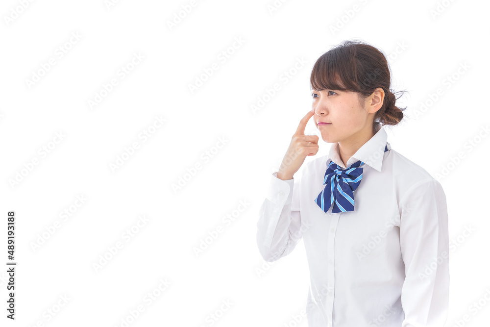 思春期の肌荒れに悩む学生 思春期の肌荒れに悩む学生