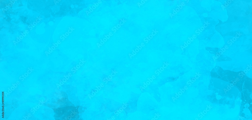 Bright acid blue sea wave or sky grunge texture with blur and background transition suitable for textile banner template or website	
