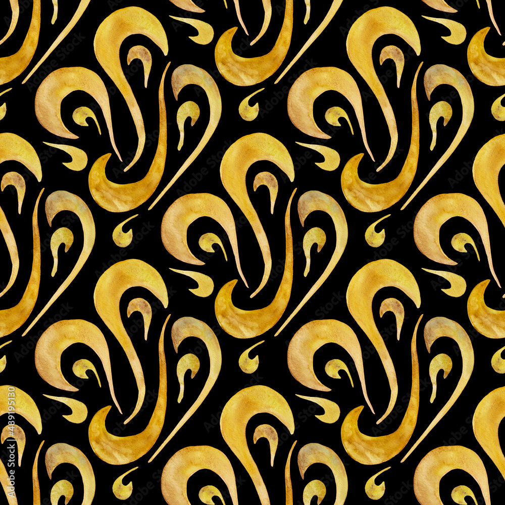 Seamless watercolor abstract pattern. Hand-drawn pattern Seamless watercolor abstract pattern. Hand-drawn pattern