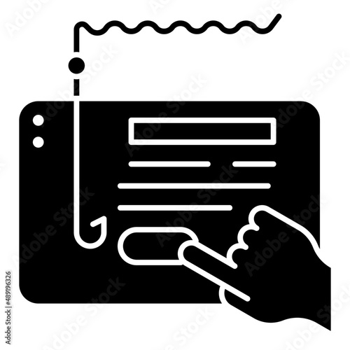 clickbait glyph icon