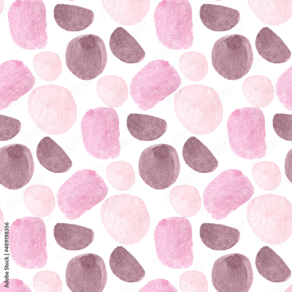 Hand drawn watercolor seamless pattern witn abstract elements. Hand drawn watercolor seamless pattern witn abstract elements.
