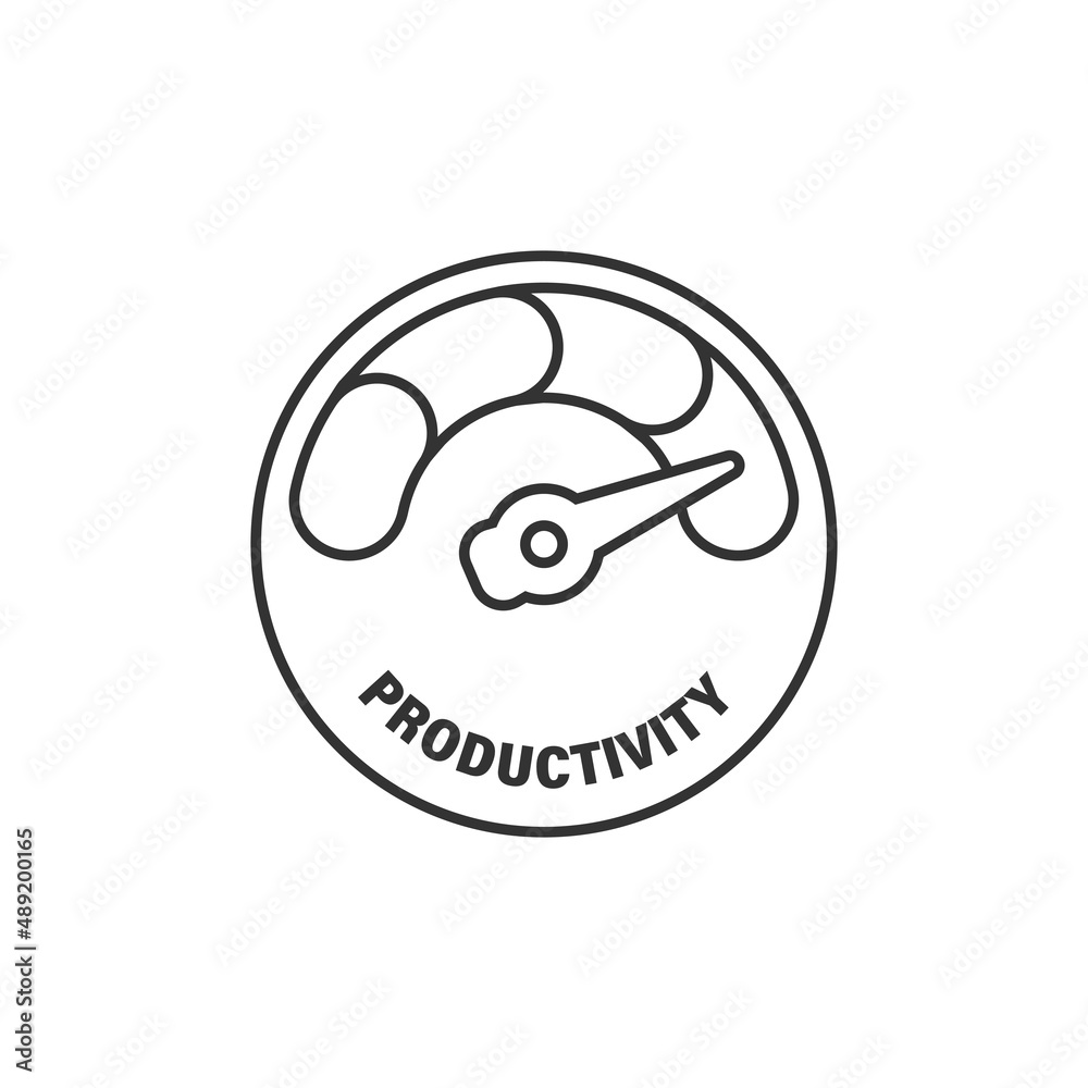 Productivity icon in flat style. Process strategy vector illustration on isolated background. Seo analytics sign business concept. Productivity icon in flat style. Process strategy vector illustration on isolated background. Seo analytics sign business concept.