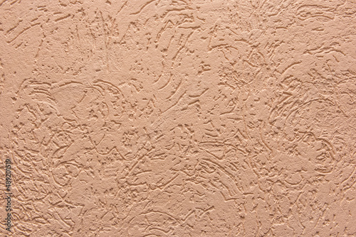 Beige Plaster Abstract Stucco Pattern Rough Wall Surface Design Texture Background