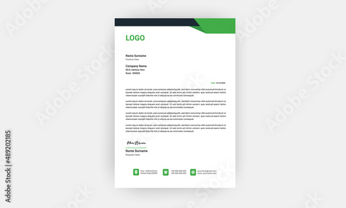 Simple creative modern letter head templates for your project design,a4 sizes.