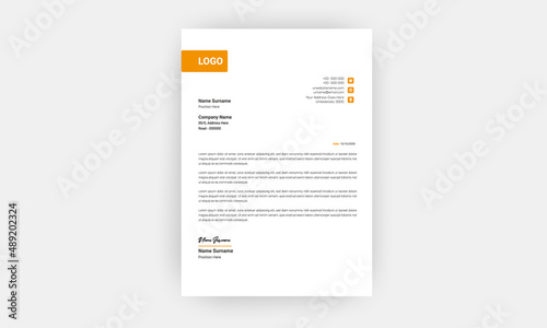 Simple creative modern letter head templates for your project design,a4 sizes.