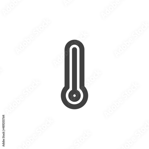 Temperature thermometer line icon