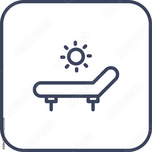 Sun Bed Icon