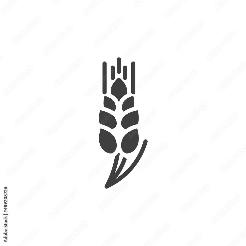 Wheat ears vector icon Wheat ears vector icon