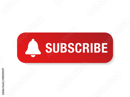 Web button subscribe layout. Subscribe button icon. Subscribe button for social media.